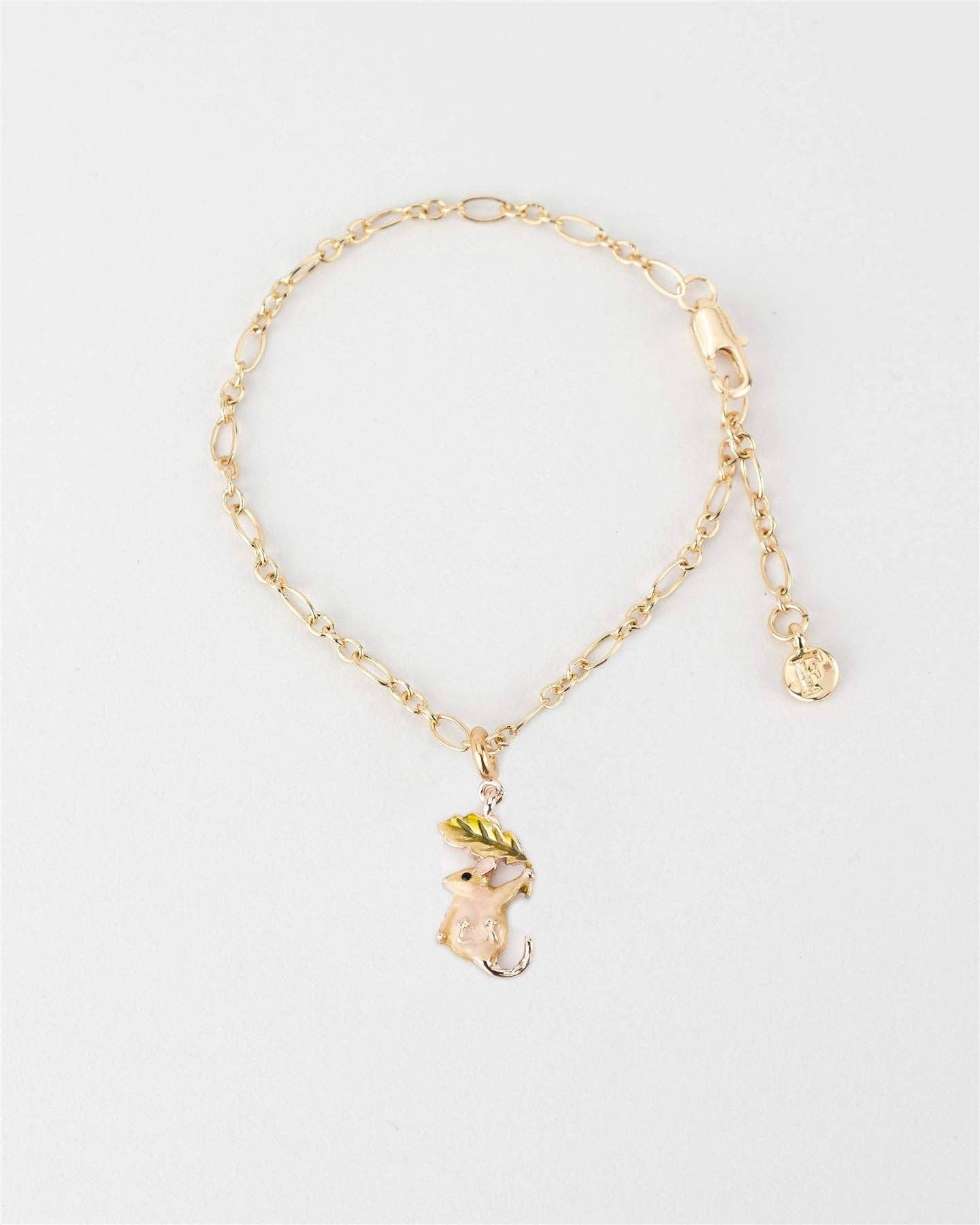 FABLE Enamel Dormouse Collector Chain Bracelet