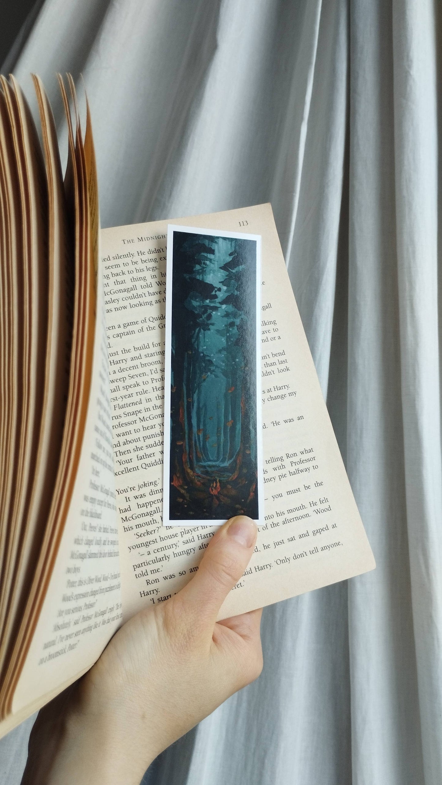 Forest Fire Glow Bookmark