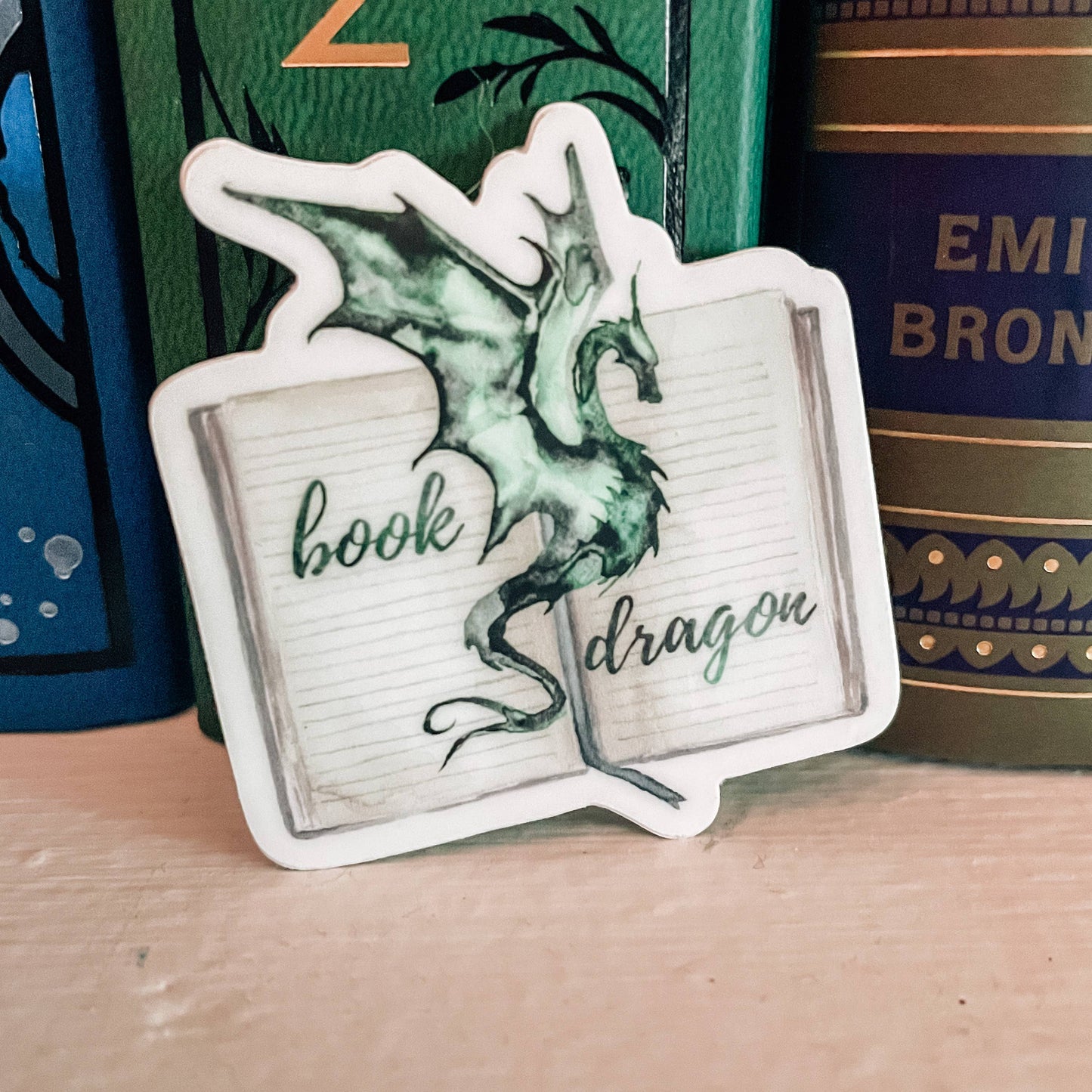 Green Book Dragon Vinyl Sticker