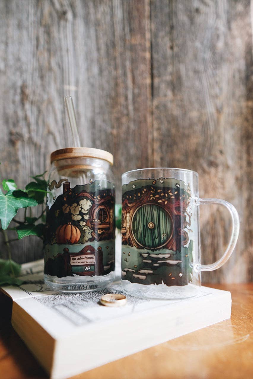 Glass Mug: Halfling Home