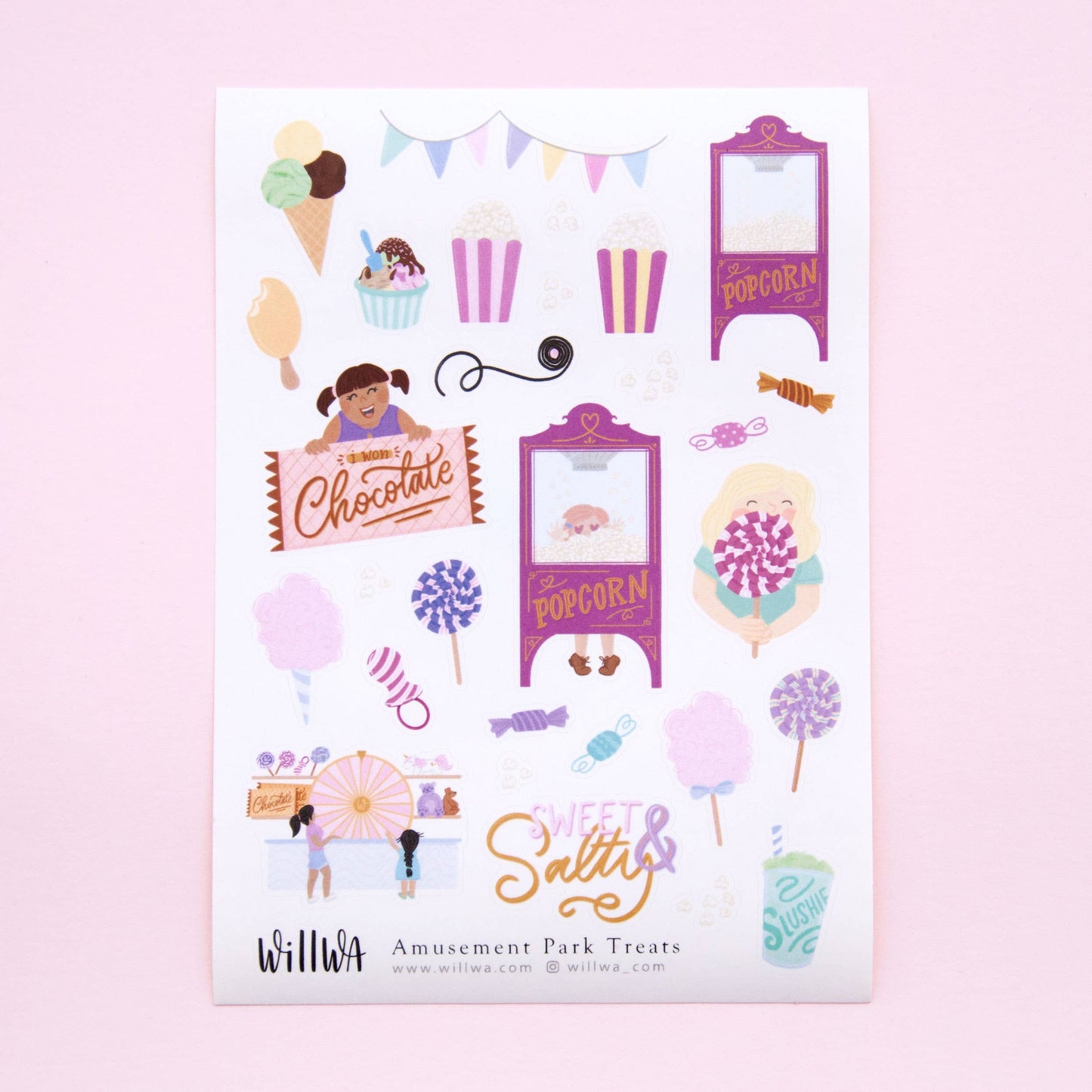 Amusement Park Treats Sticker Sheet