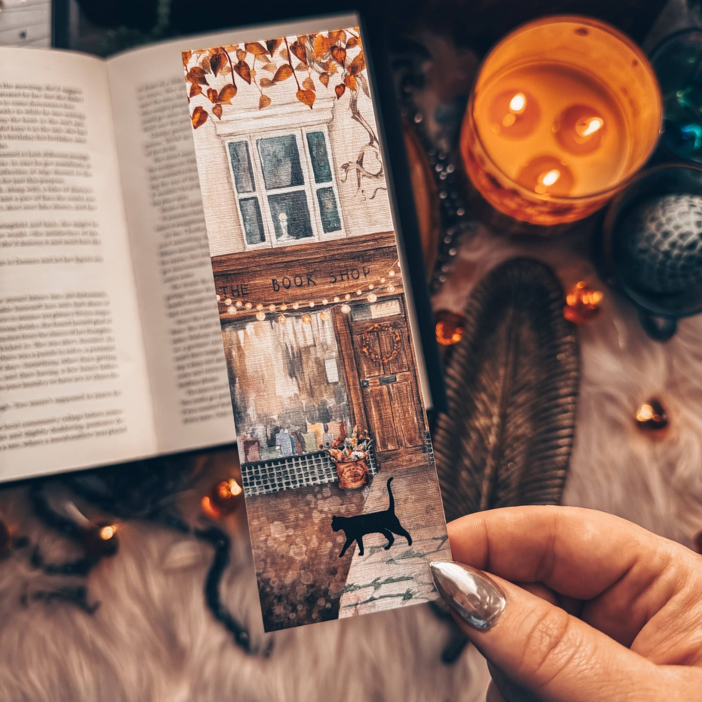 Fall Book Store Front Bookmark