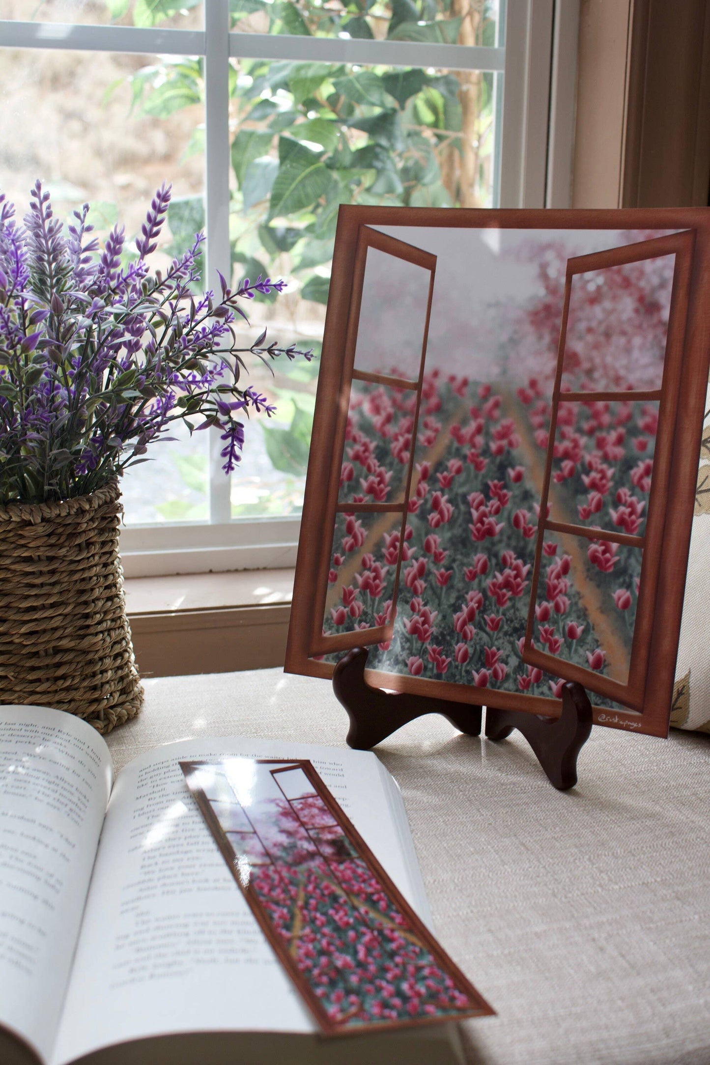 Cottage Tulip Field Bookmark