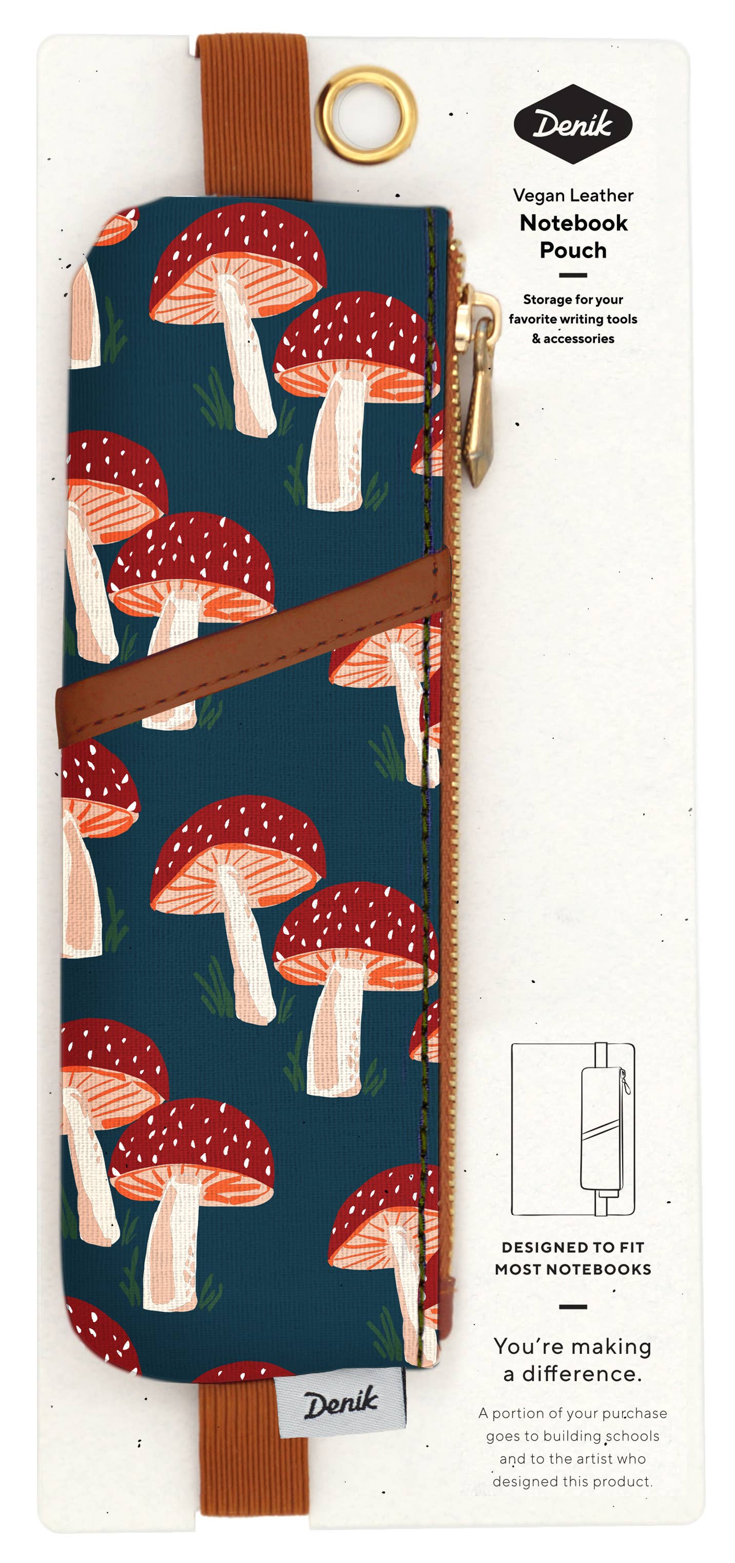 Notatbok Penal | Navy Mushroom