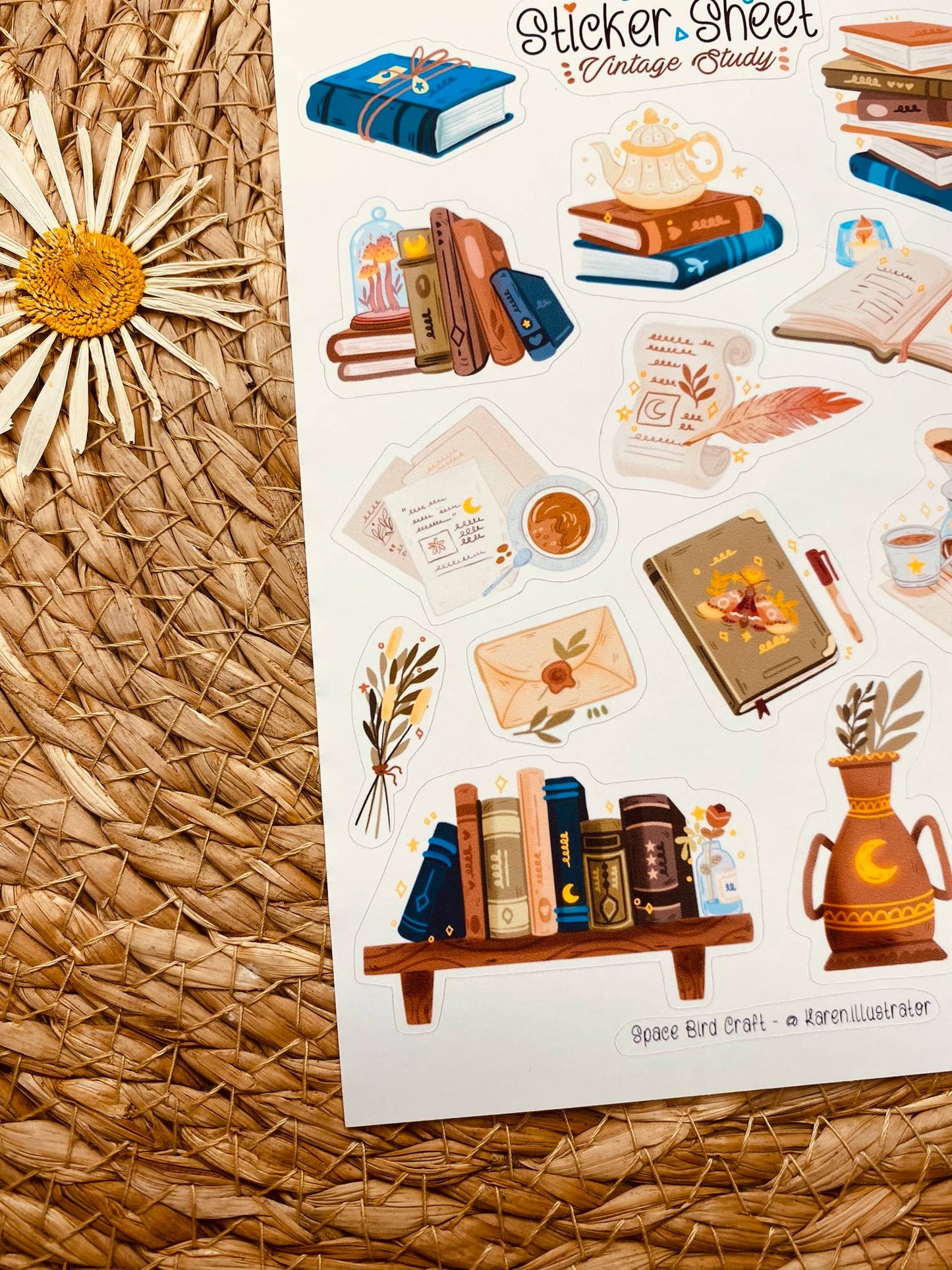 Sticker Sheet: Vintage Study