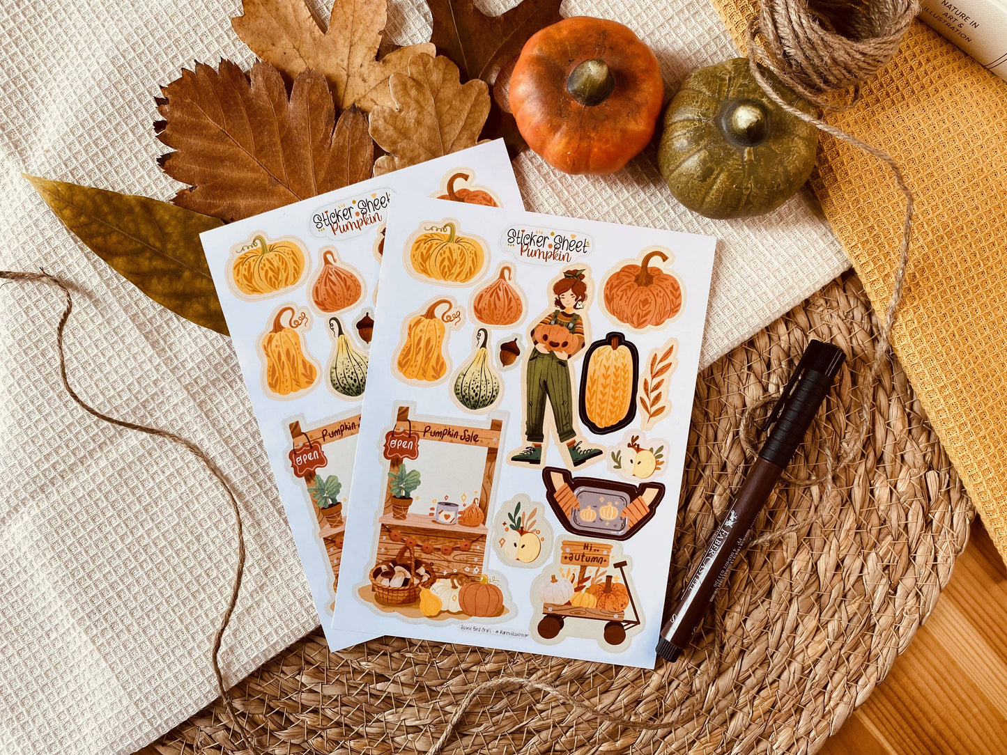 Sticker Sheet: Pumpkin