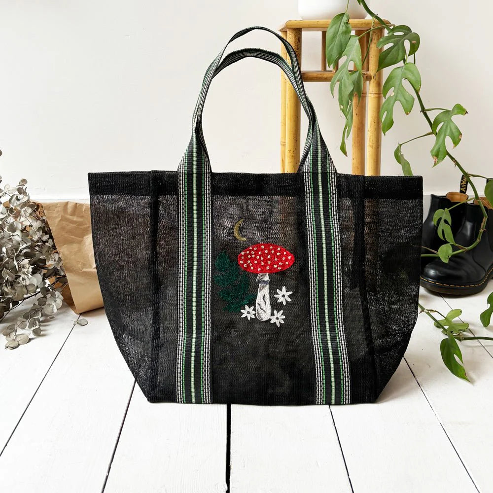 Forage Black Recylced Shopper