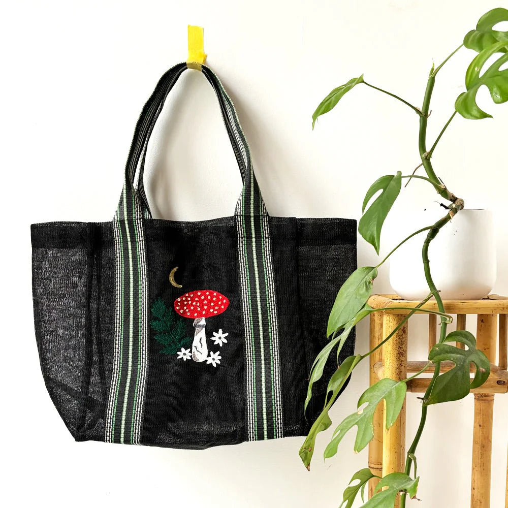 Forage Black Recylced Shopper