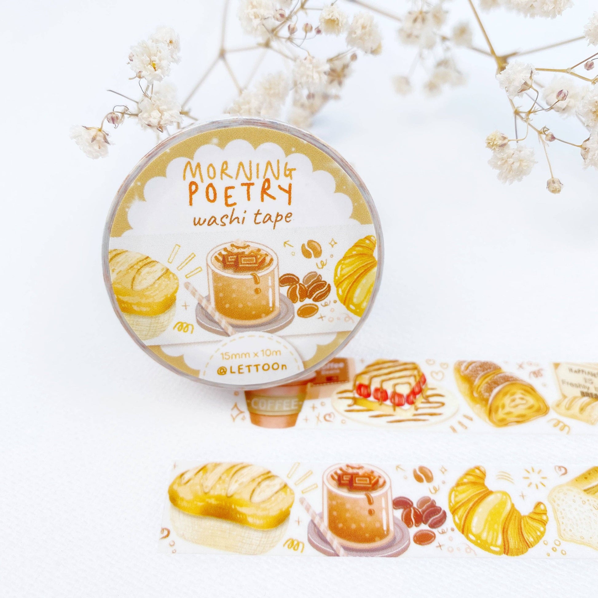 Washi Tape - Morning Poetry - Tea & Fables