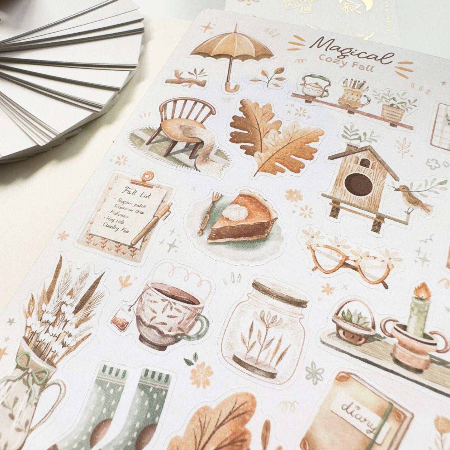 Sticker Sheet - Magical Cozy Fall: Matte Paper
