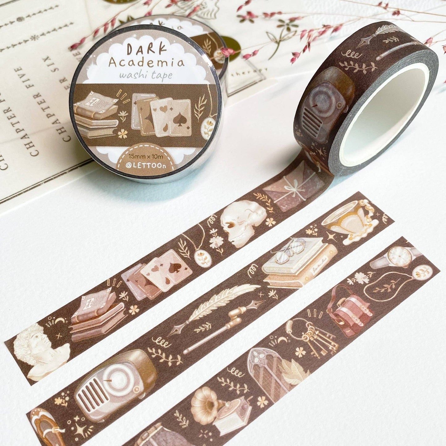 Washi Tape - Dark Academia - Tea & Fables