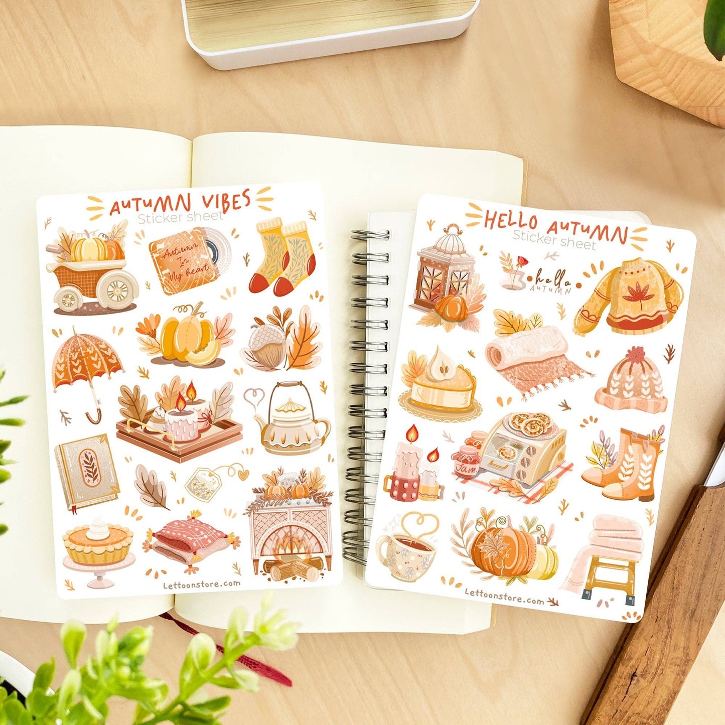 Sticker Sheet - Autumn in my Heart: Both Themes