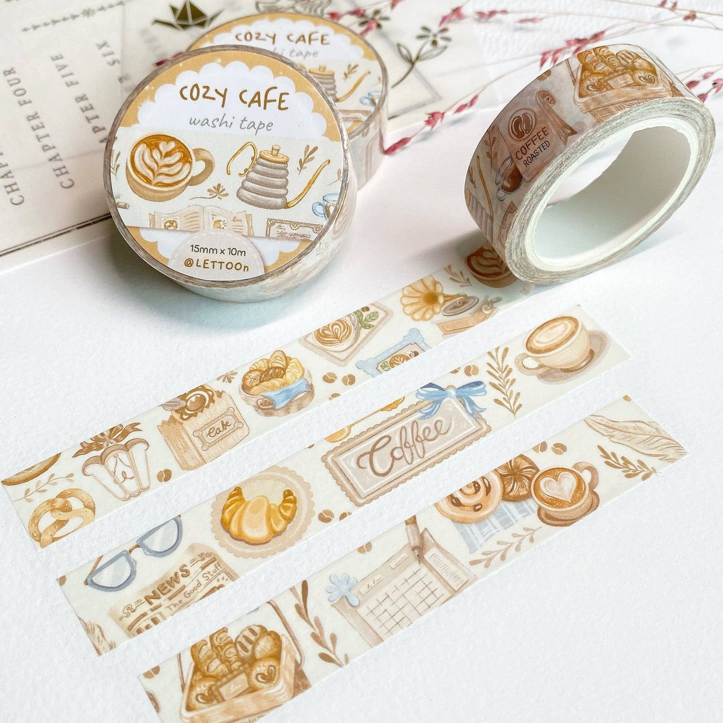 Washi Tape - Cozy Cafe - Tea & Fables