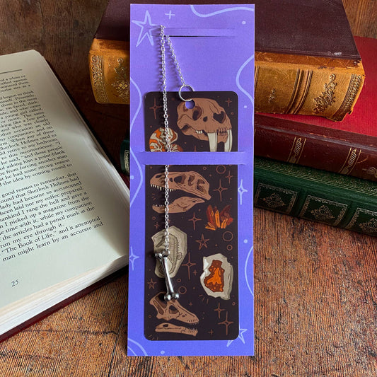 Fossils and Rocks, Chain Bookmark - Tea & Fables