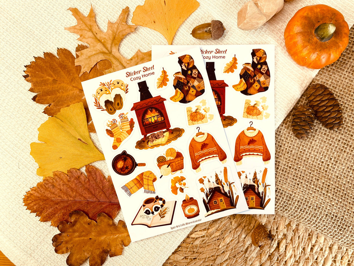 Sticker Sheet: Cozy Home