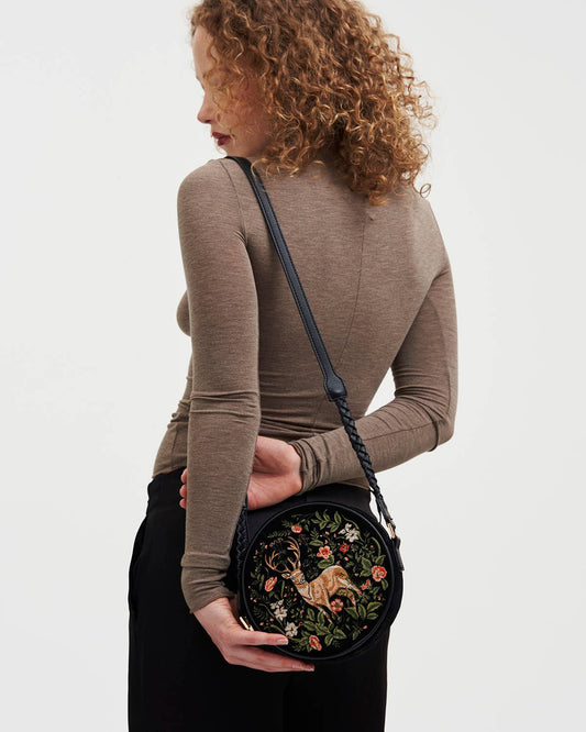FABLE Aurora Fawn Black Circle Bag