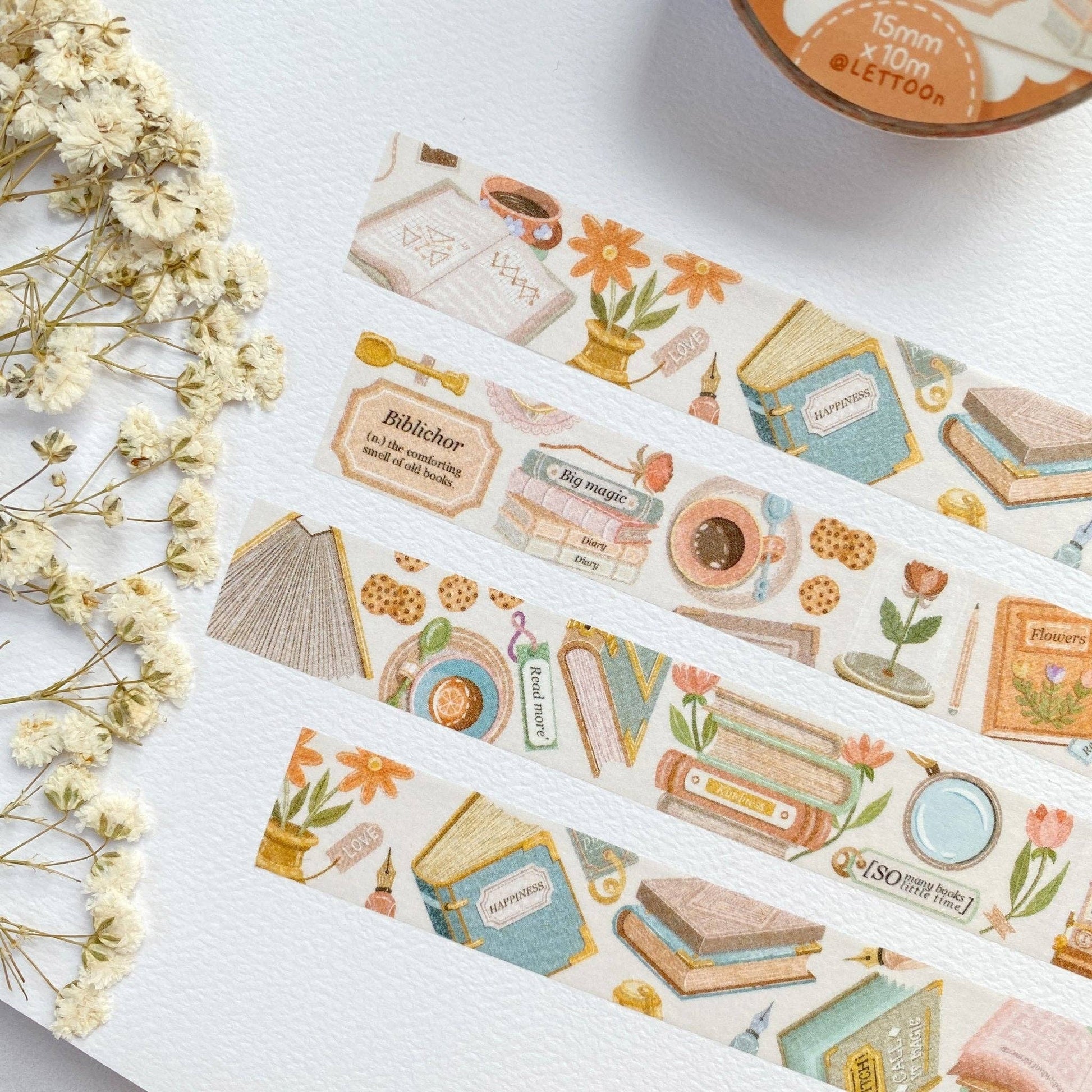 Washi Tape - Book - Tea & Fables