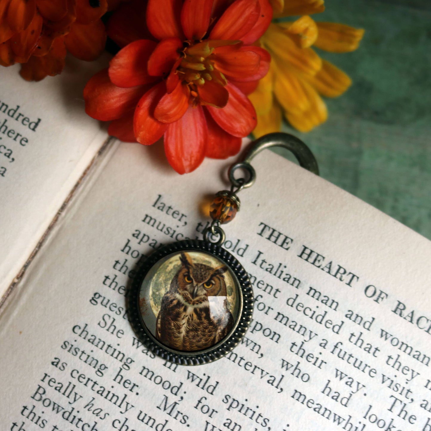 Bokmerke med anheng | Victorian Owl