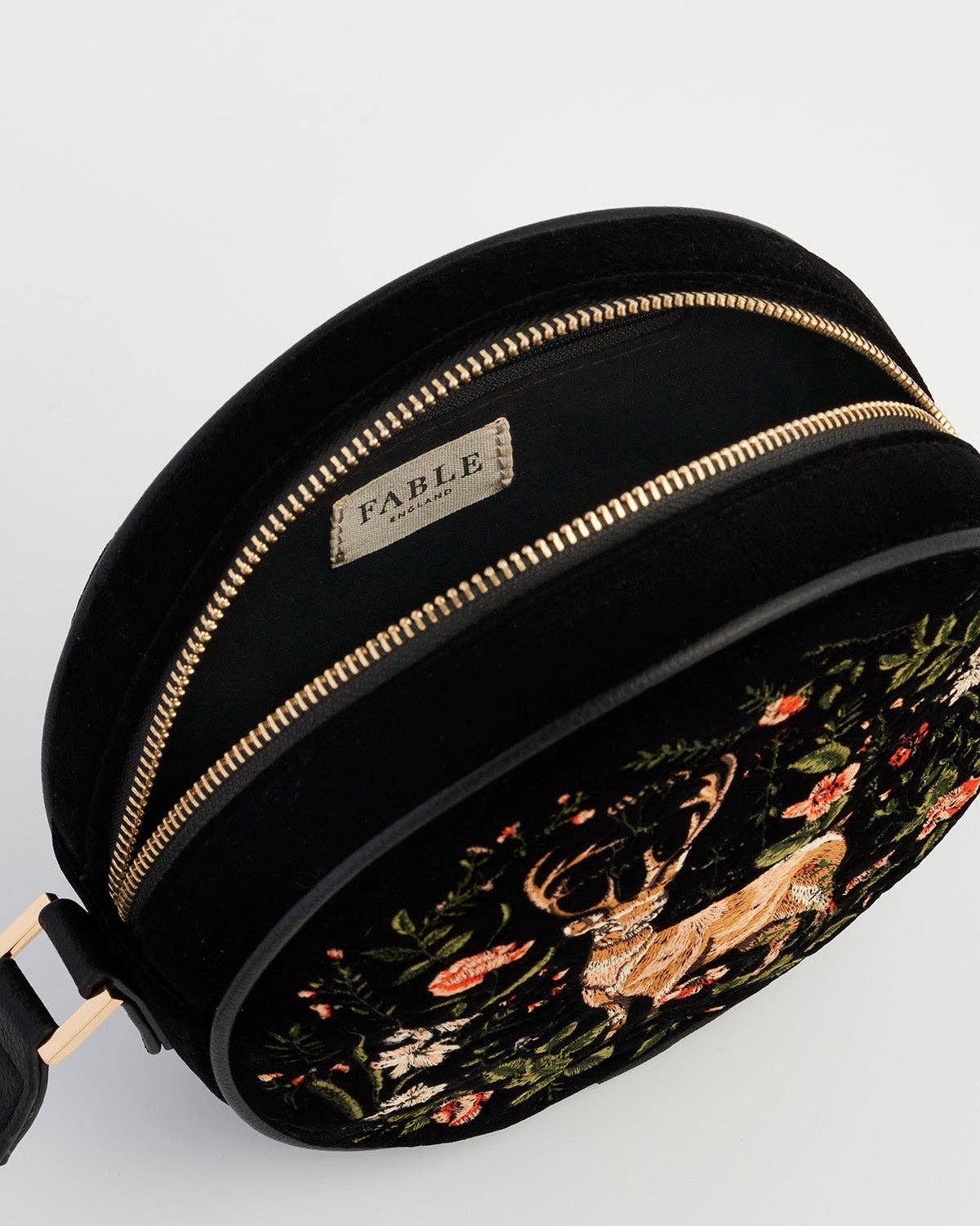 FABLE Aurora Fawn Black Circle Bag