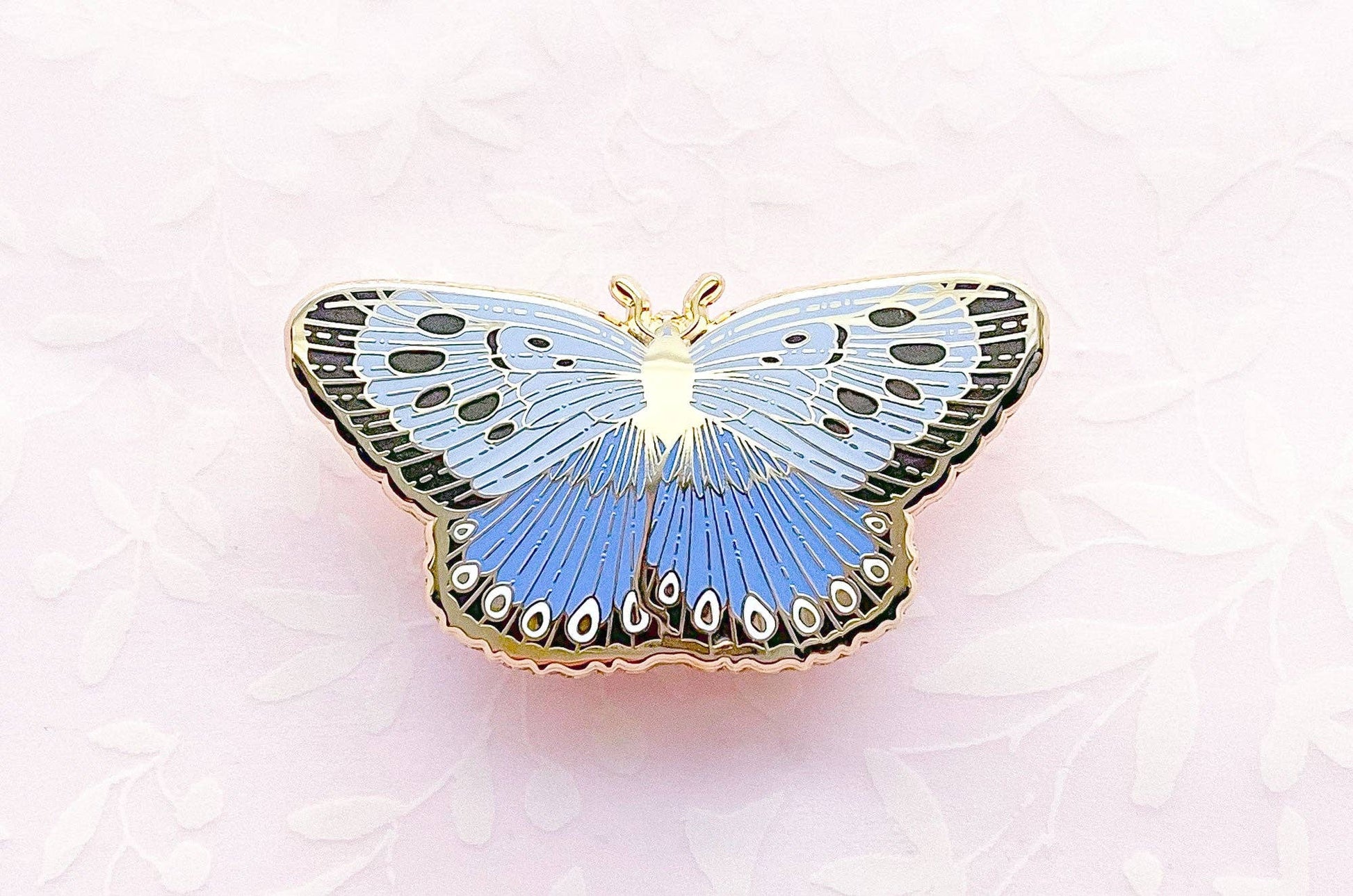 Emalje Pin | Large Blue Butterfly - Tea & Fables