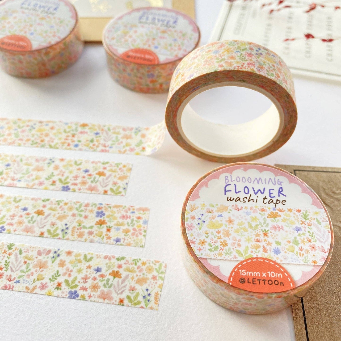 Washi Tape - Blooming Flower - Tea & Fables