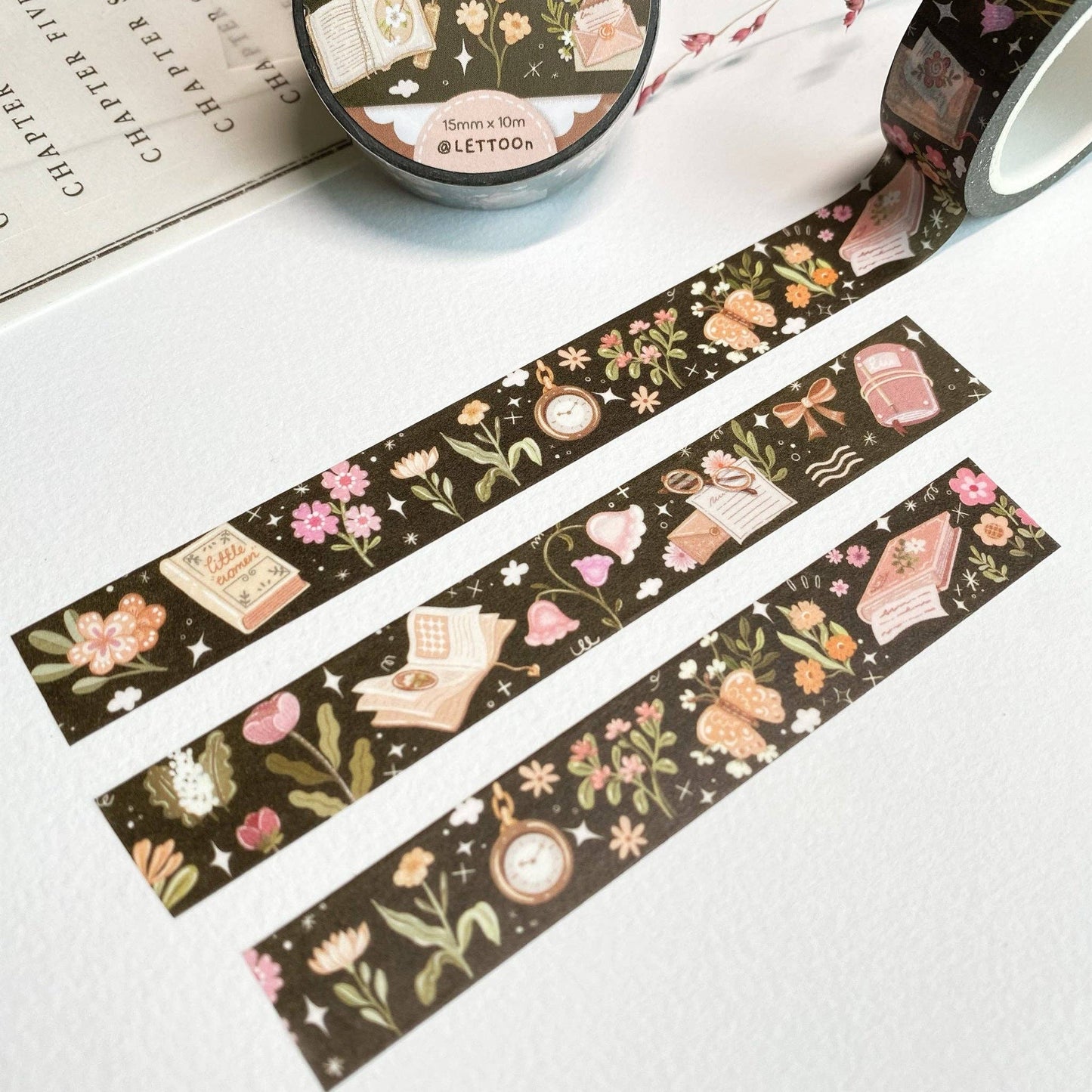 Washi Tape - Moonlight Reading - Tea & Fables