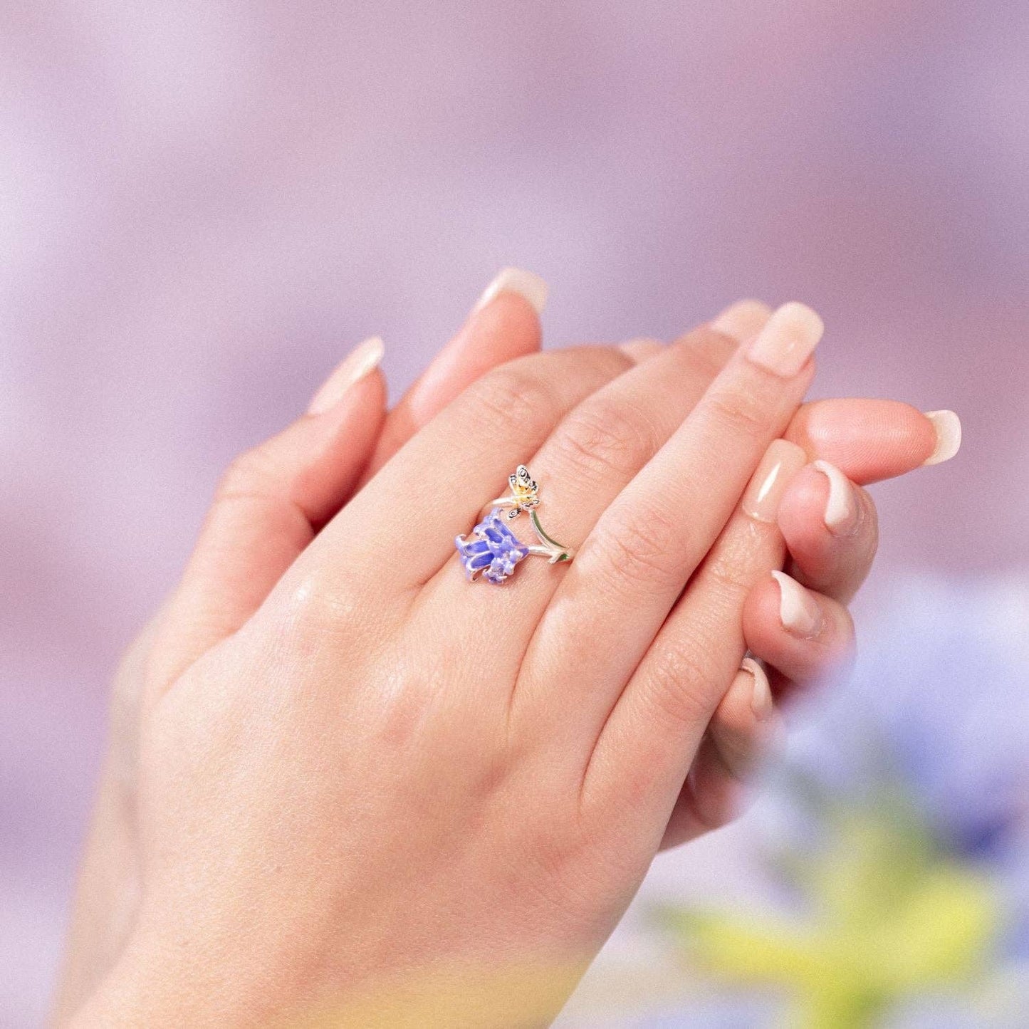 Bluebell and Butterfly Ring