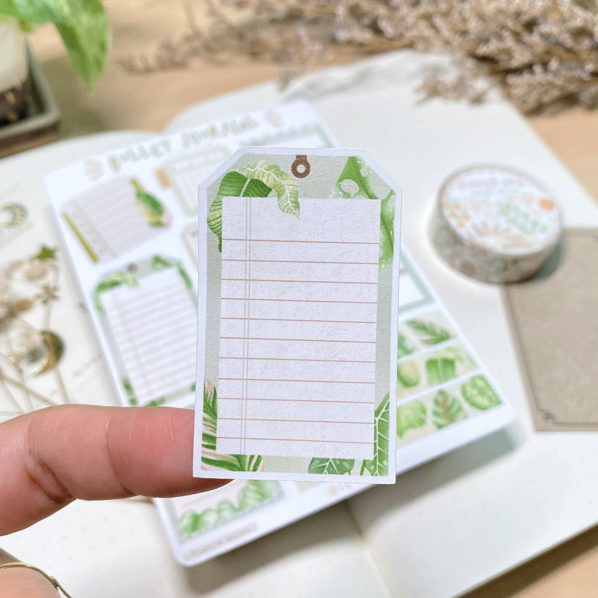 Sticker Sheet - Bullet Journal Essentials: Tropical Leaves - Tea & Fables