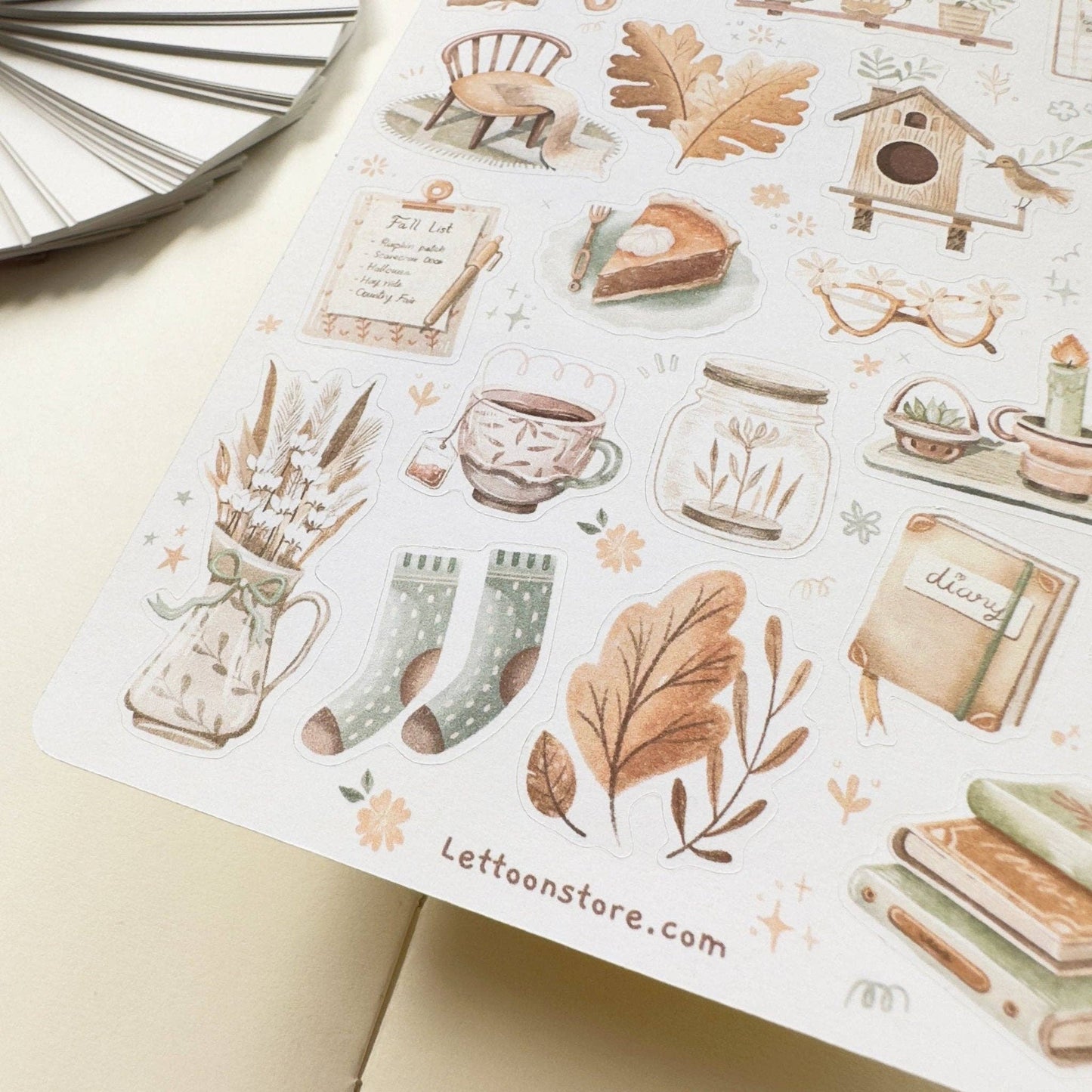 Sticker Sheet - Magical Cozy Fall: Matte Paper