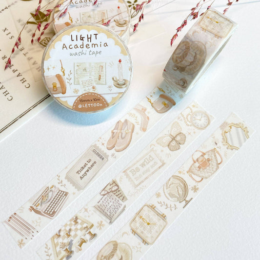 Washi Tape - Light Academia - Tea & Fables