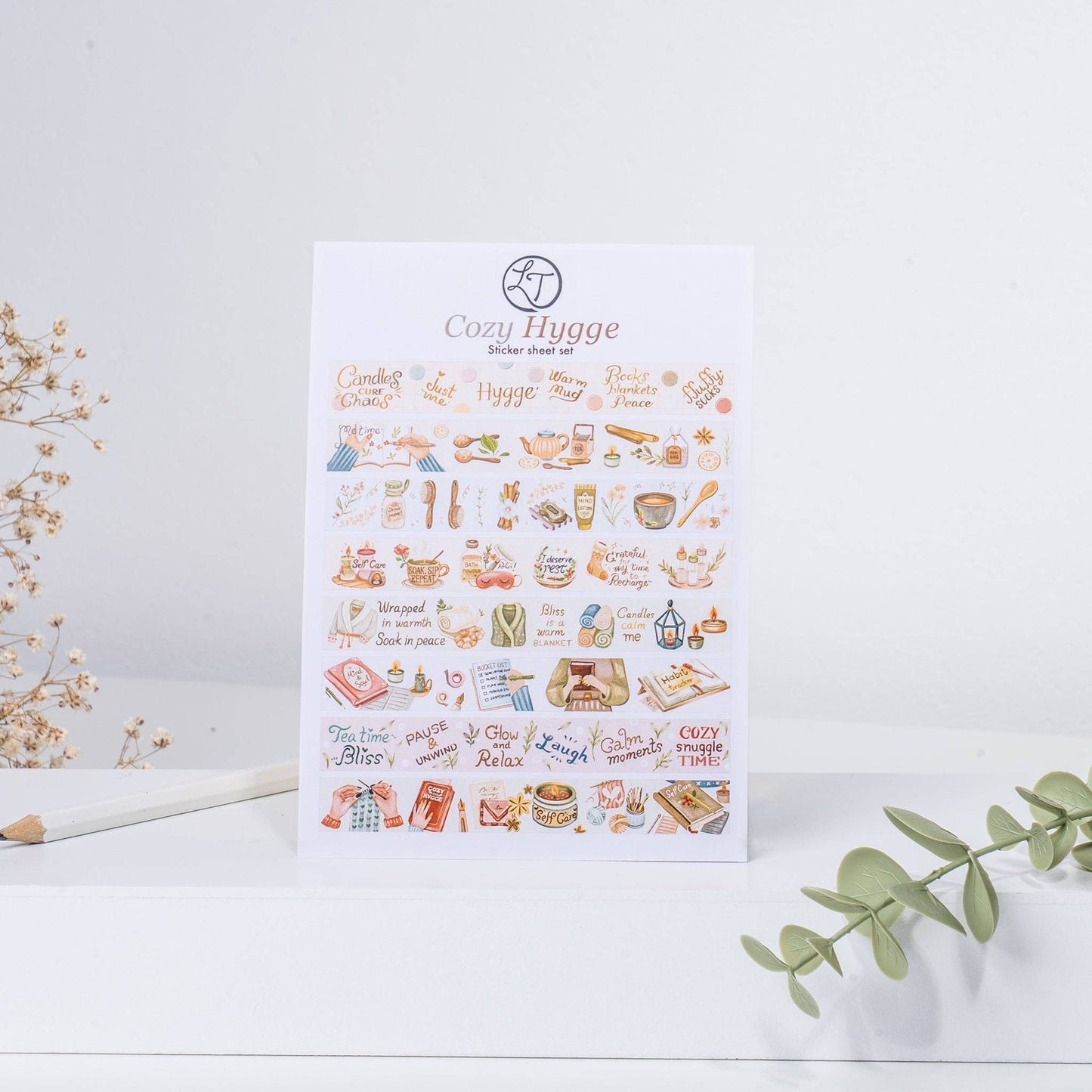Hygge Sticker Sheets Set (komplett sett)