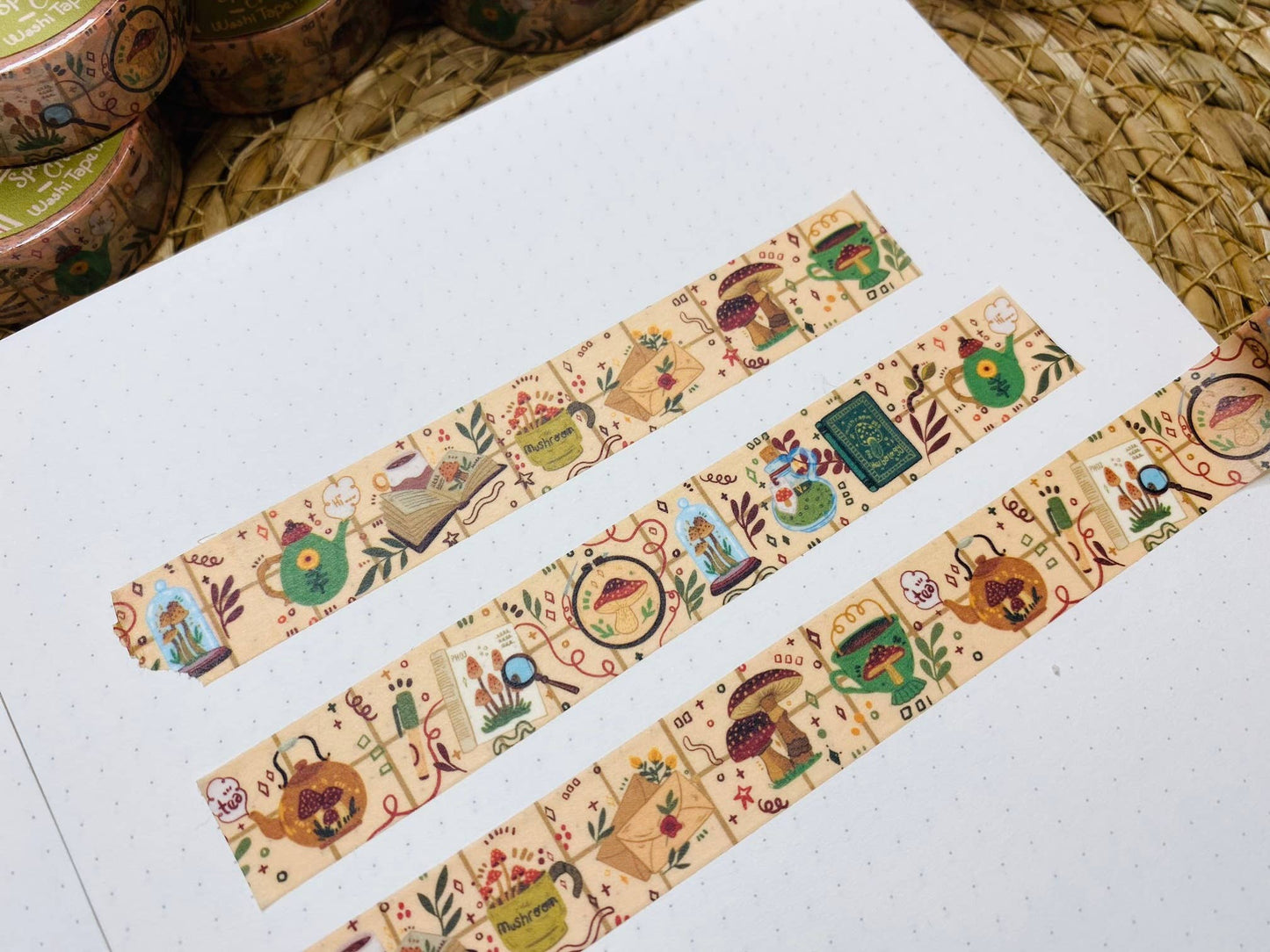 Washi Tape: Vintage Mushroom