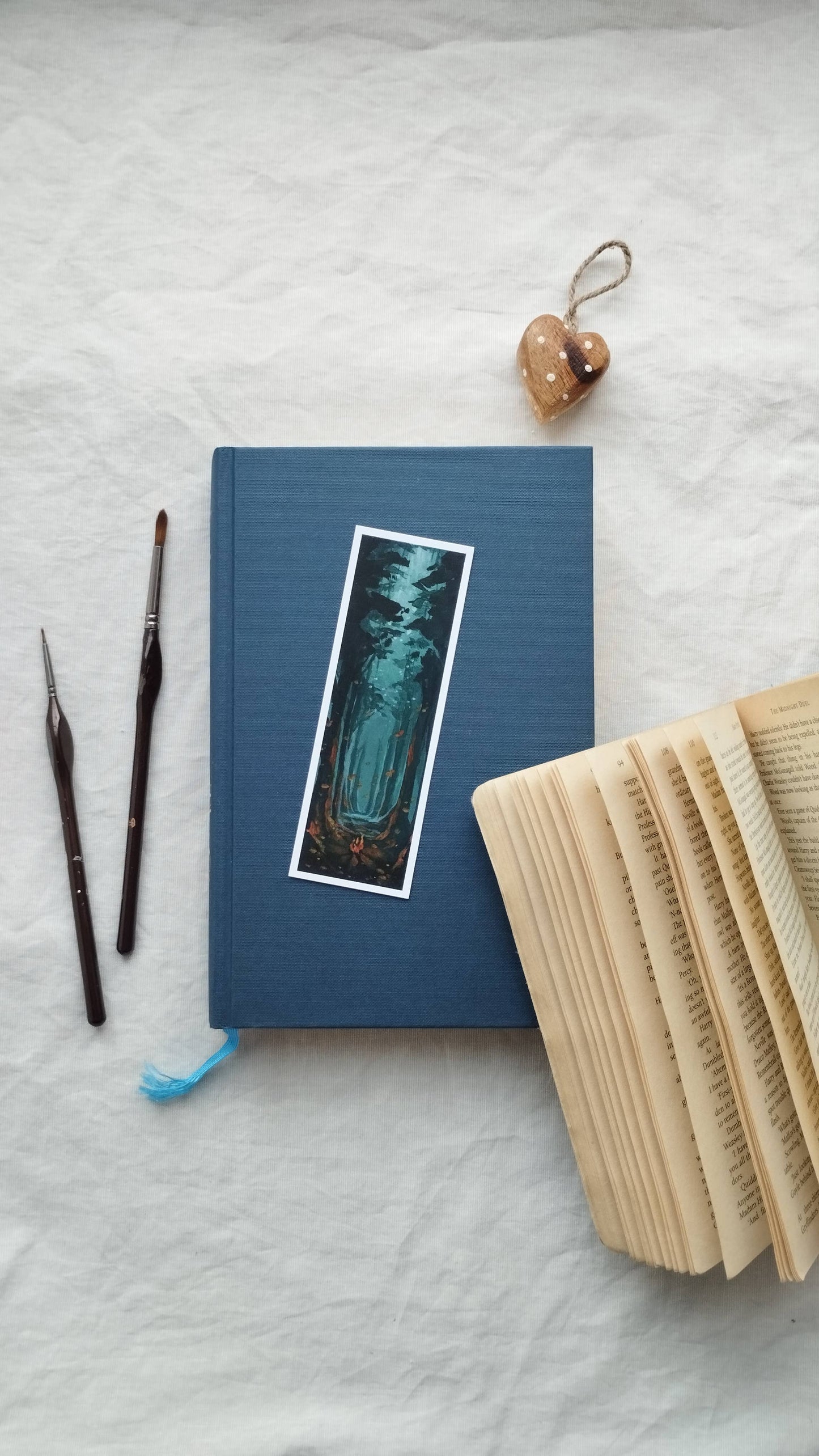 Forest Fire Glow Bookmark