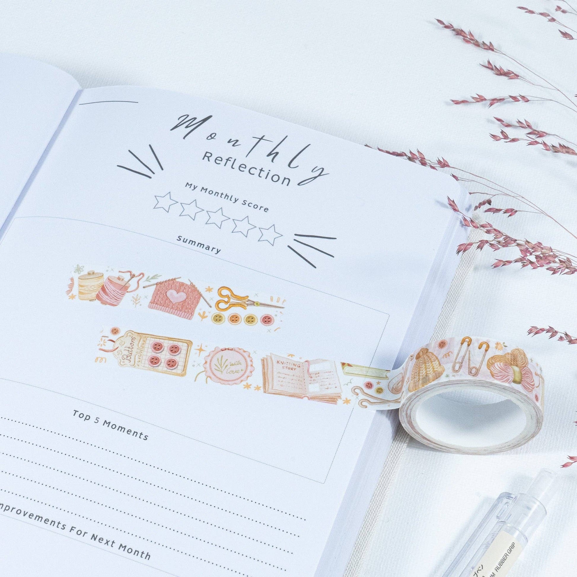 Washi Tape - Lovely Knitting & Crochet - Tea & Fables