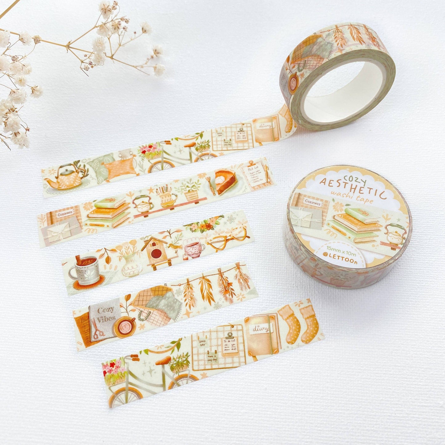 Washi Tape - Cozy Aesthetic - Tea & Fables