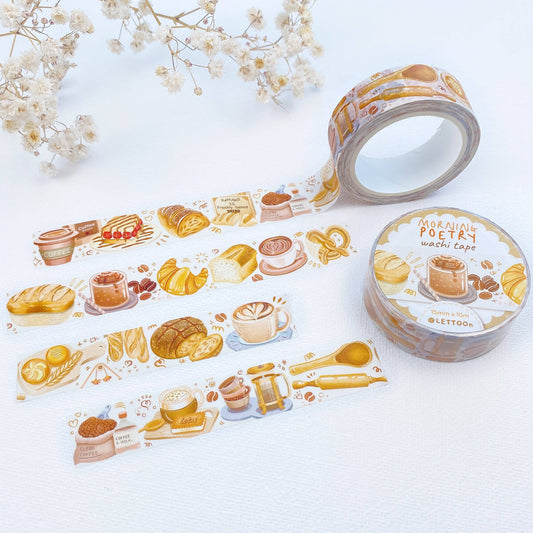 Washi Tape - Morning Poetry - Tea & Fables