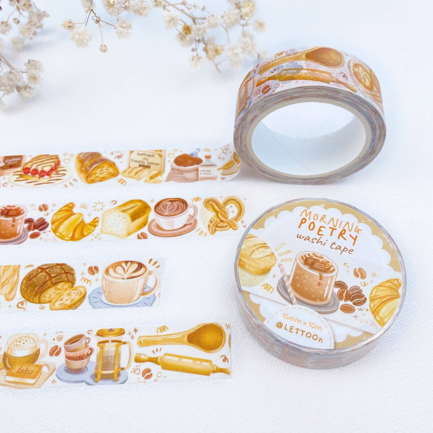 Washi Tape - Morning Poetry - Tea & Fables