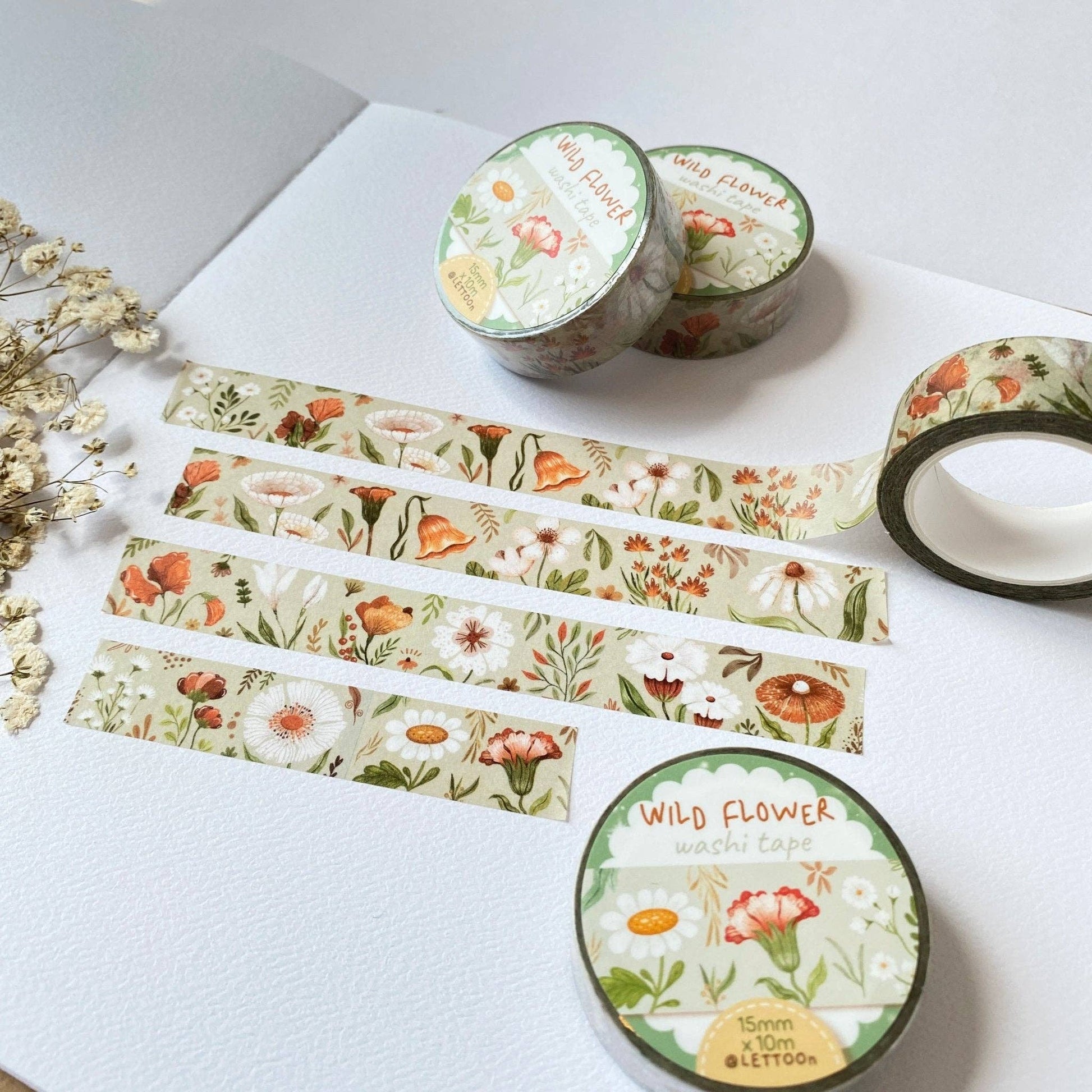 Washi Tape - Wild Flower - Tea & Fables