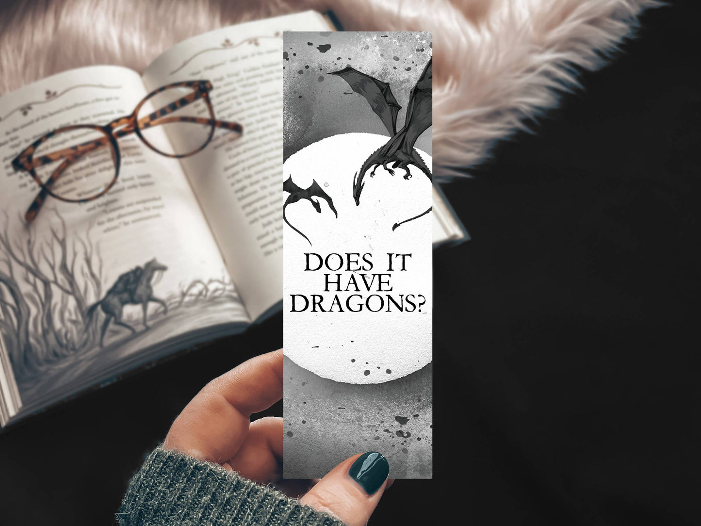 Does it have Dragons Bookmark - Tea & Fables