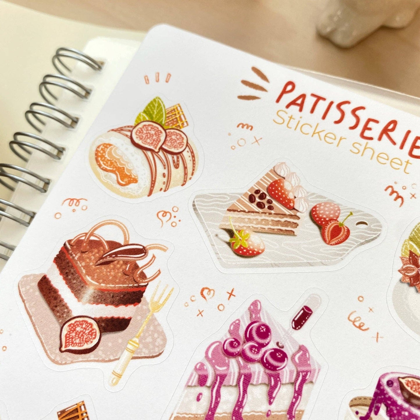 Sticker Sheet - Patisserie: Semi-Transparent - Tea & Fables