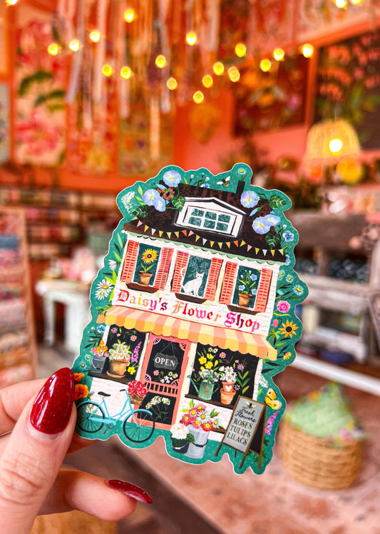 Flower Shop Matte Sticker