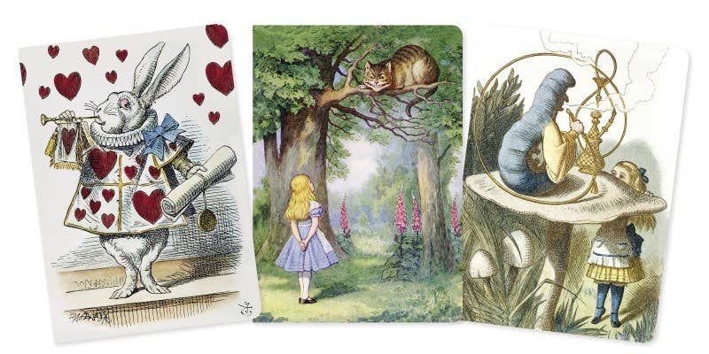 Alice In Wonderland Notebook Set - Tea & Fables