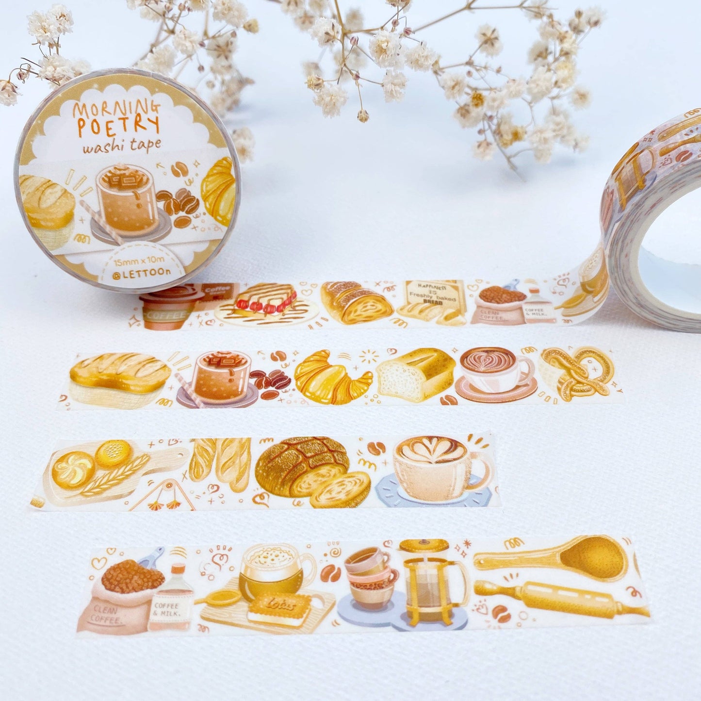 Washi Tape - Morning Poetry - Tea & Fables