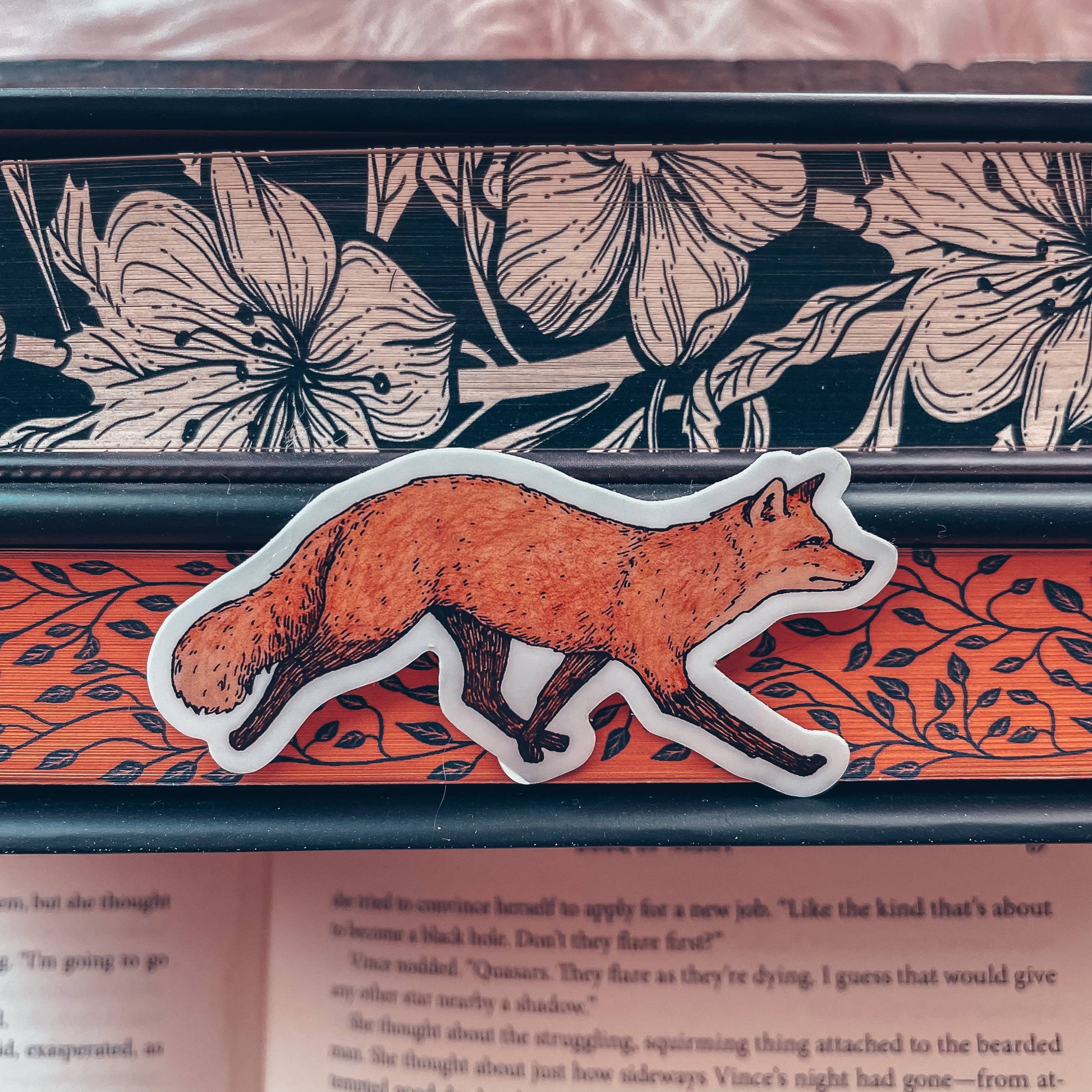 Vinyl Fox Sticker - Tea & Fables