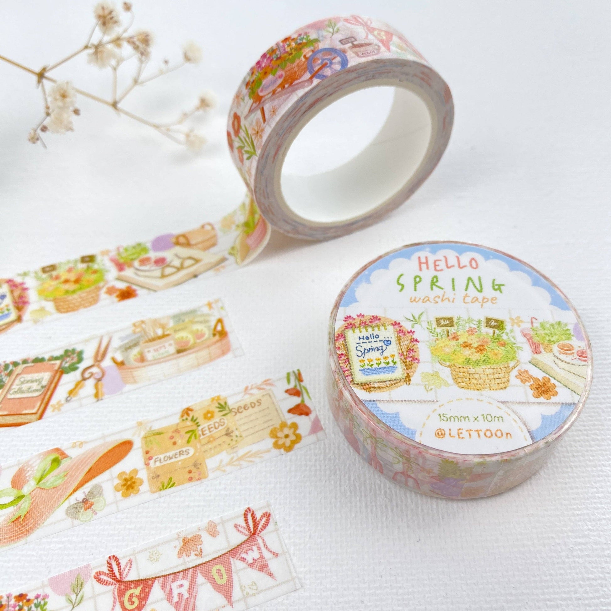 Washi Tape - Hello Spring - Tea & Fables