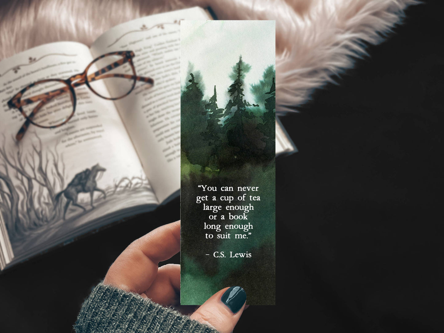 C.S. Lewis Tea Quote Bookmark - Tea & Fables