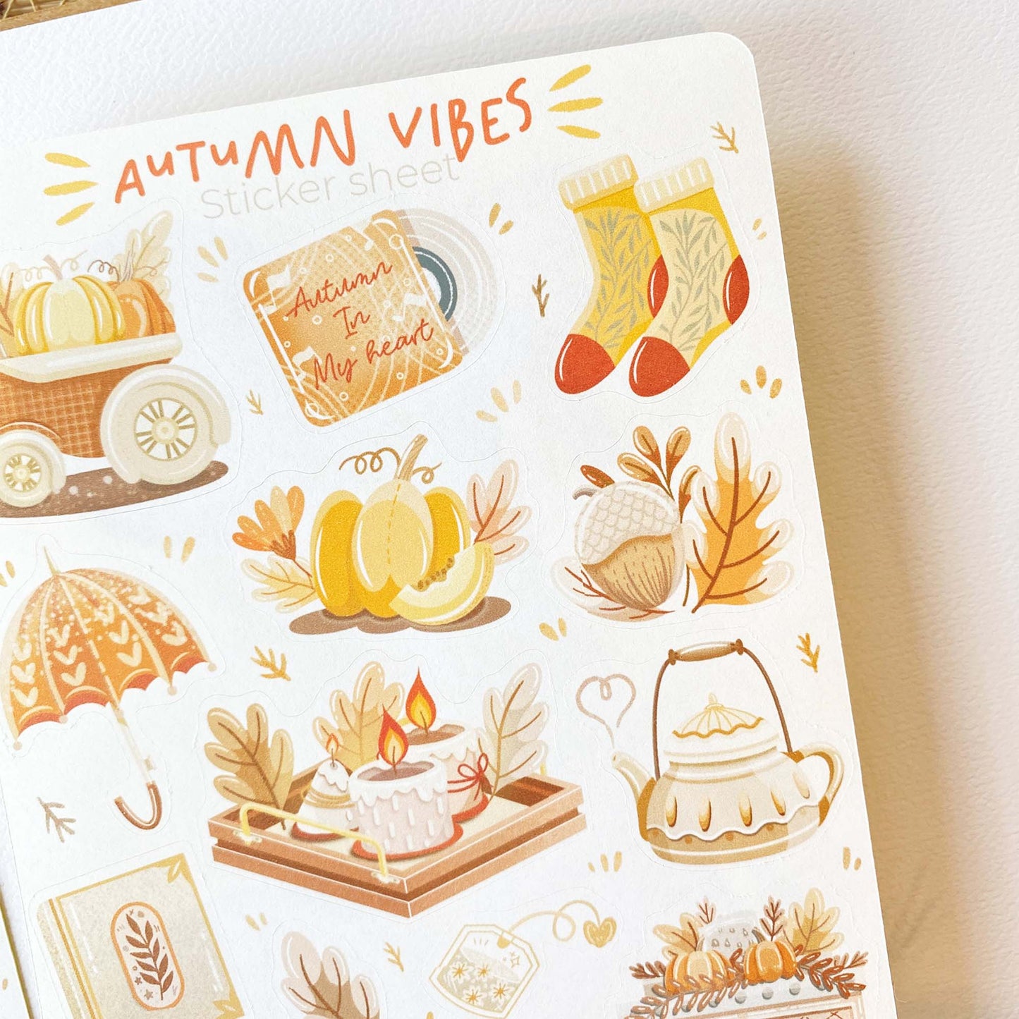 Sticker Sheet - Autumn in my Heart: Both Themes