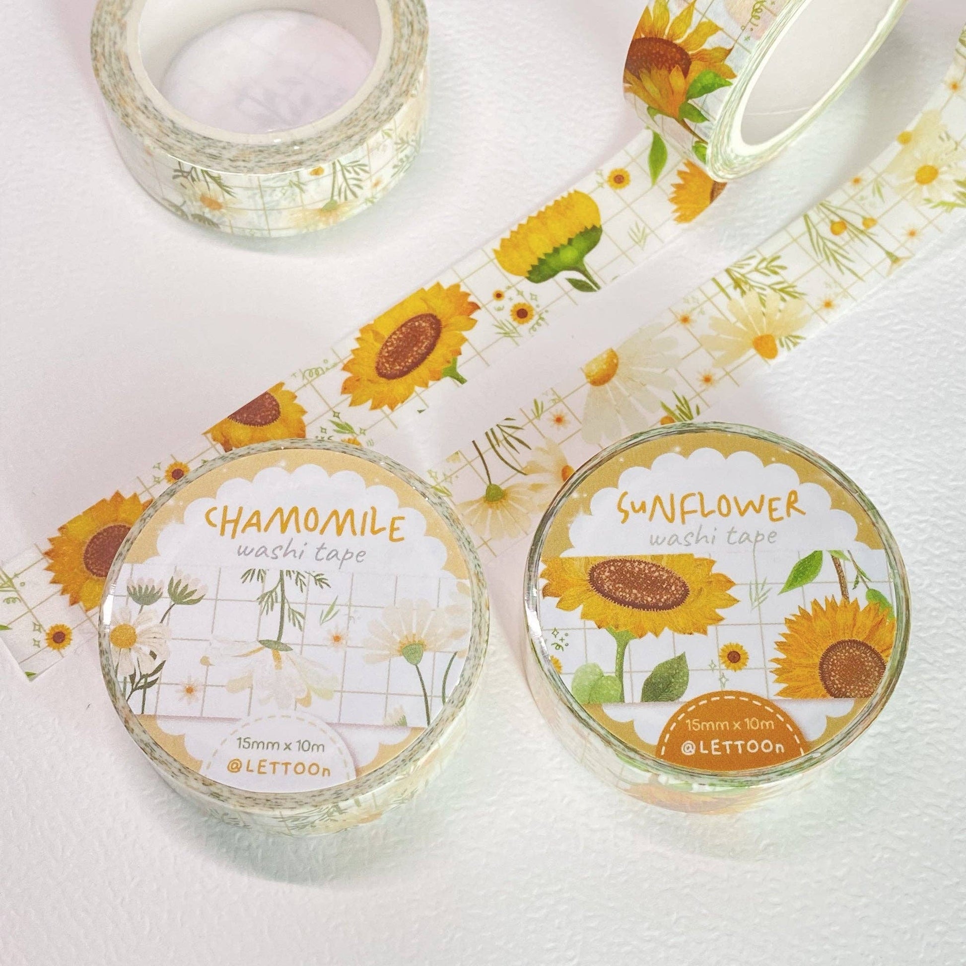 Washi Tape - Sunflower - Tea & Fables