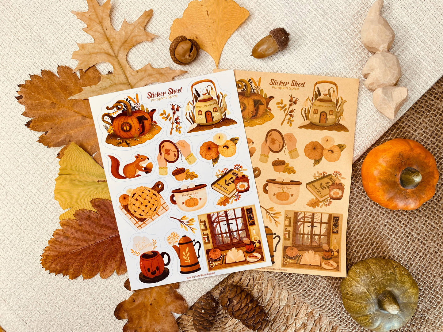 Sticker Sheet: Pumpkin Spice