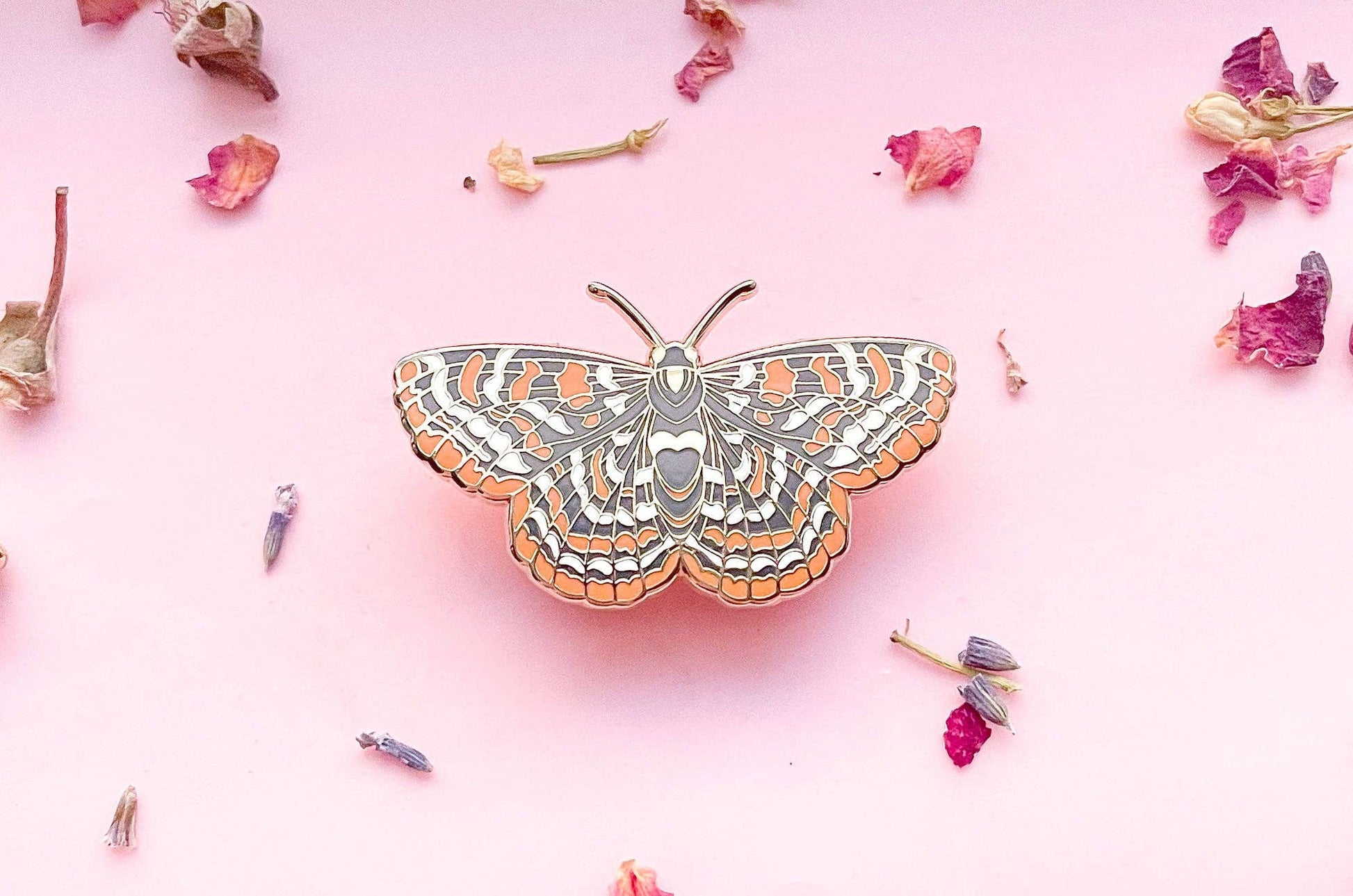 Emalje Pin | Checkerspot Butterfly - Tea & Fables